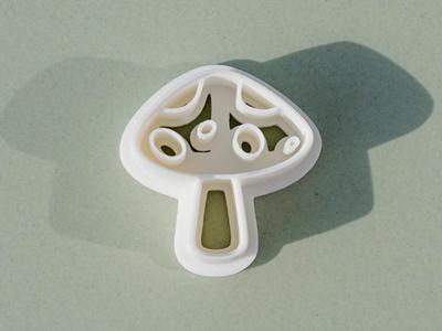 Mushroom Polymer Clay Cutter Earrings Necklaces