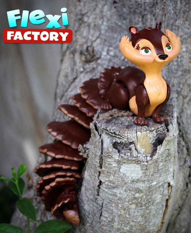 Flexi Factory Squirrel with XL and 3MF Versions Included!