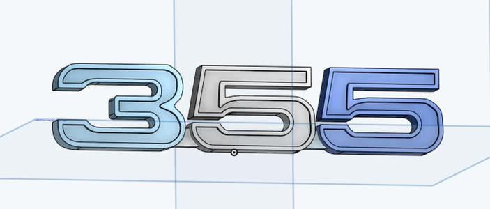 Chevrolet "355" -emblem