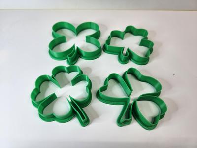 Shamrock Cookie Cutters - Set of 4