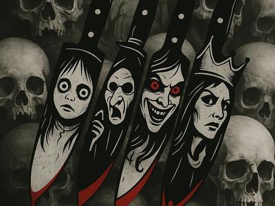 Female Villains Knife Set