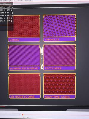 infill swatches