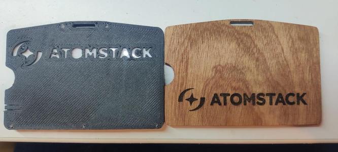 ID Badge Holder - Slide Out - 3D Print and Laser Cut/Engraved