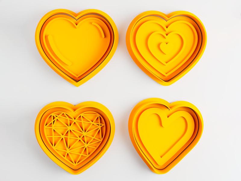 Hearts Clay - Cookie Cutter