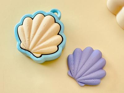 Sea Shell — Fidget Clicker Keychains