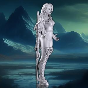 Aen the Ice Mage + Scenery