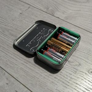 Tin Box Insert for Six AA Batteries