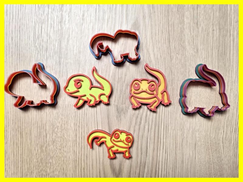 Gecko Cutter Playdoh Stamp Cookie