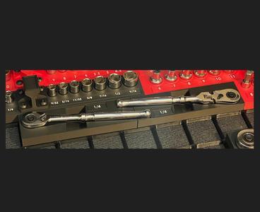 TEKTON Quarter Drive Ratchet Tray - Gridfinity Compatible