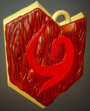 Deku shield keychain