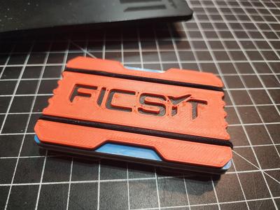minimalist wallet resembling a ficsit coupon