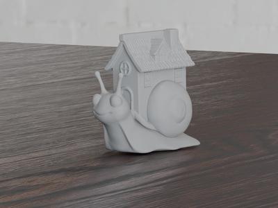 Snail with a House Shell