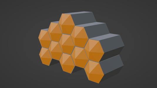 Hexagonal stackable boxes