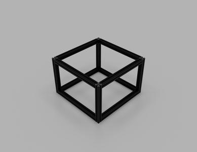 Aluminum profile simple frame parametric