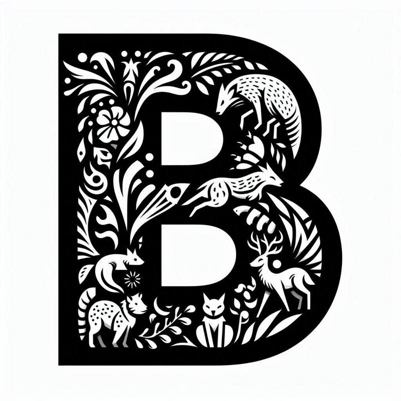 Crazy alphabet: Letter B