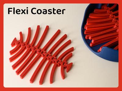 Flexi Coaster: Flexible and Functional Eye-Catcher