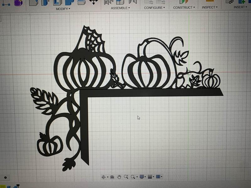 Halloween pumpkin door corner