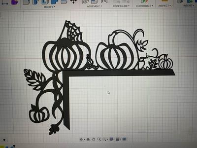 Halloween pumpkin door corner