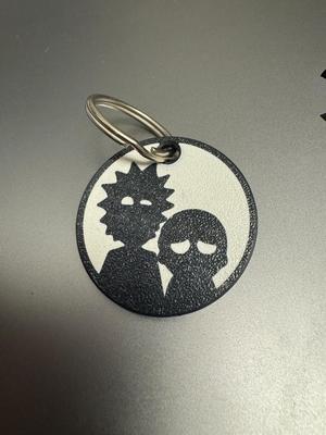Rick and Morty Keychain