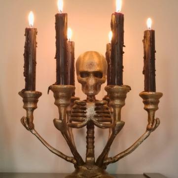 Skull Candlestick