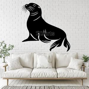 Seal 2D Wall Art/Window Art - Digital STL & SVG File