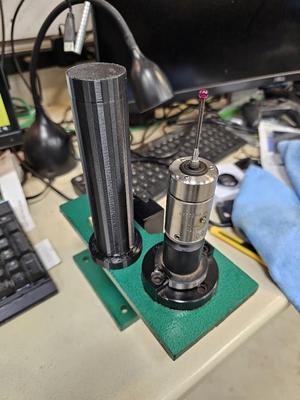 Centroid DP4 CNC Touch Probe mounted in a NMTB30 tool holder - protection sleeve/cover