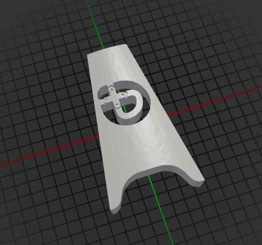 Legion Go Modular Controller Adapter w/ Bazzite Logo