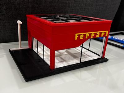Diorama Showroom Ferrari - GigaPenguin3DPrinting