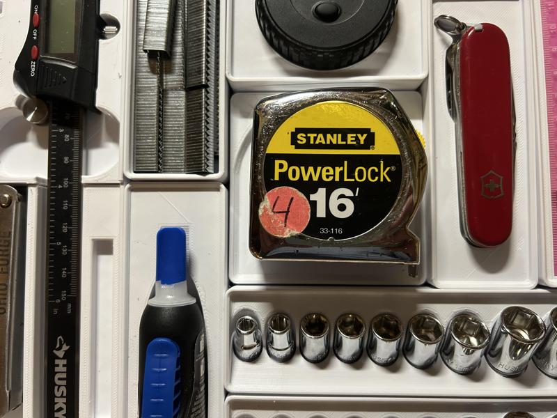 Gridfinity Stanley Tape Measure Holder