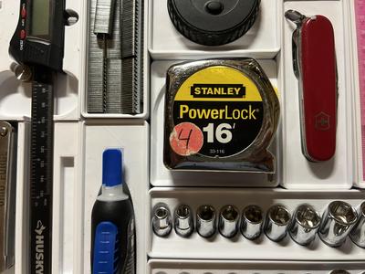 Gridfinity Stanley Tape Measure Holder