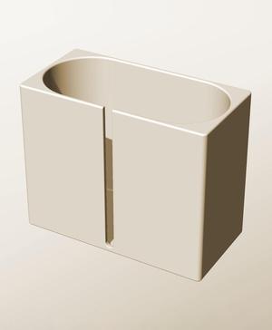 CX96-170-SB Stacking slotted module bin for modern home decor