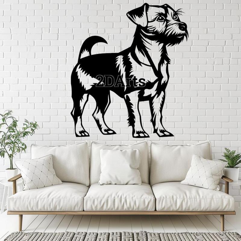 Jack Russell Terrier 2D Wall Art/Window Art - Digital STL & SVG File for 3D Printing or Laser Cuttin
