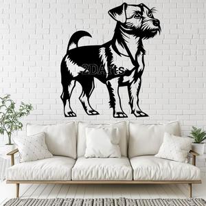 Jack Russell Terrier 2D Wall Art/Window Art - Digital STL & SVG File for 3D Printing or Laser Cuttin