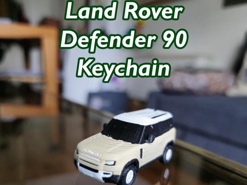 Land Rover Defender 90 Keychain (working wheels)