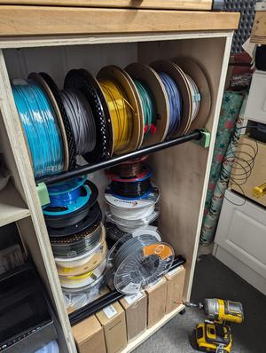 Inside-Cupboard Filament Rack