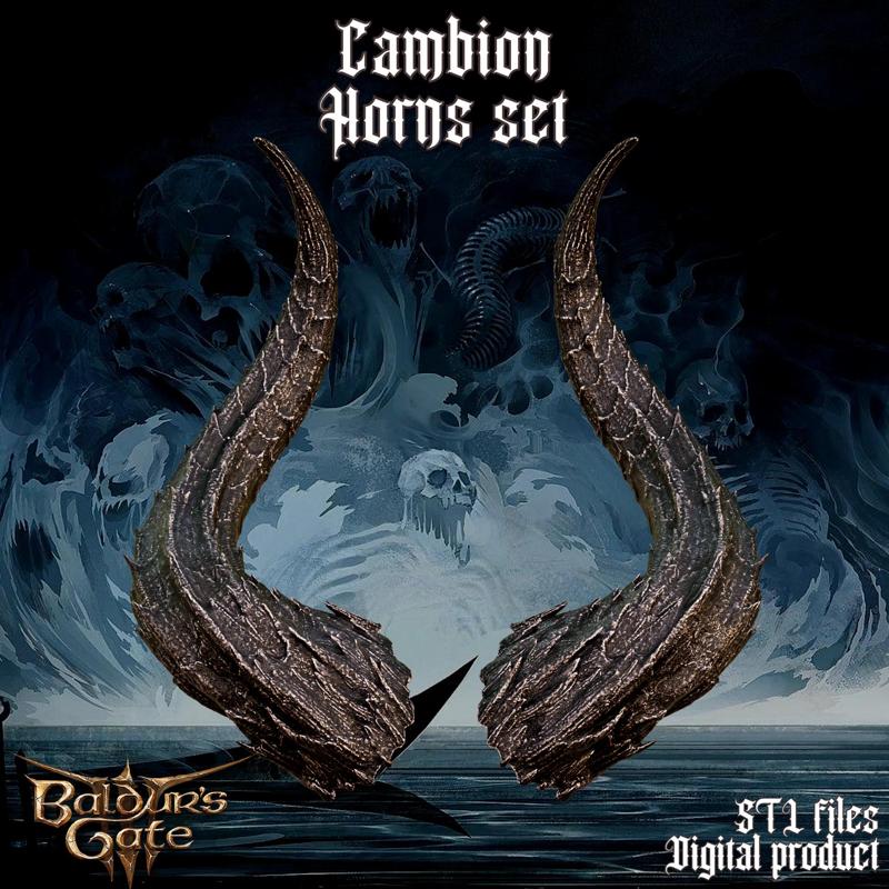 FANTASY CAMBION HORNS SET BALDURS GATE 3