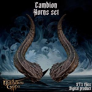 FANTASY CAMBION HORNS SET BALDURS GATE 3