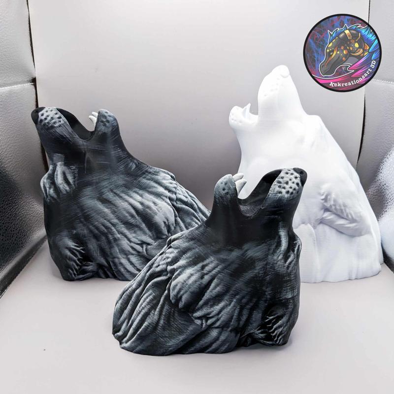 Wolf Head Decor and Wall Mount