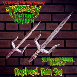RAPHAEL TWIN SAI TEENAGE MUTANT NINJA TURTLES TOTAL MAYHEM