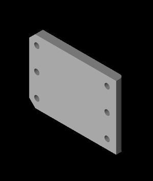 HMG7.3 E3 Plain X Carriage Short Back.stl