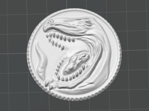 Mighty morphin power rangers - T-rex Power Coin