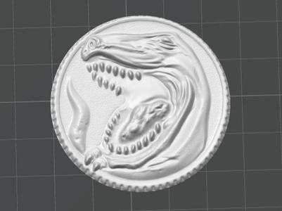 Mighty morphin power rangers - T-rex Power Coin