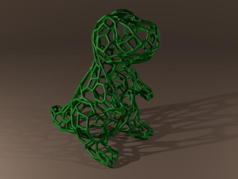 Toy T-Rex Voronoi