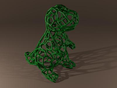 Toy T-Rex Voronoi