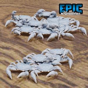 Crab Swarm Set / Underwater Claw Hugger / Sea Creature / Underwater Animal / Ancient Beast / Water Predator / Evil Swimmer / Lobster Monster / Ocean Encounter