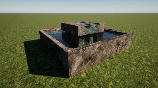 Square Water flow