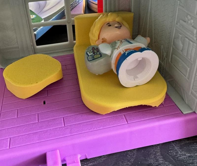 Fisher Price Little People Compatible Furniture (Chair, Bed, Table)