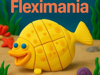 Wiggly the Fish Articulated Flexi Toy