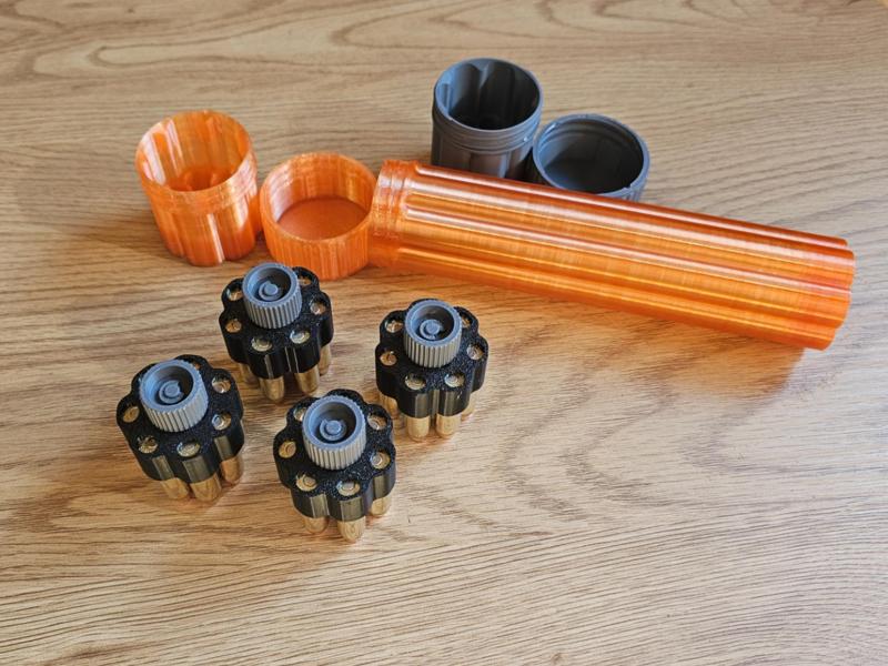 Box for storing .38 spc/.357mag for speedloader