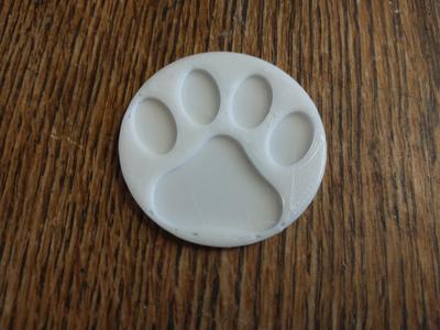 Dog Paw Print Coin